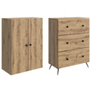 Skab Sæt 2 stk. 66 x 34,5 x 90 cm Konstrueret træ Artisan-eg