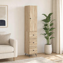 Skab Sæt 2 pcs Sonoma-eg 34,5 x 34,5 x 90 cm Konstrueret træ