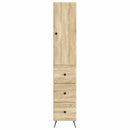 Skab Sæt 2 pcs Sonoma-eg 34,5 x 34,5 x 90 cm Konstrueret træ