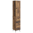 Skab Sæt 2 pcs Gammelt træ 34,5 x 34,5 x 90 cm Konstrueret træ