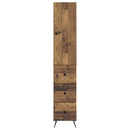 Skab Sæt 2 pcs Gammelt træ 34,5 x 34,5 x 90 cm Konstrueret træ