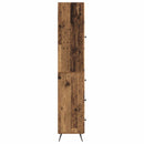 Skab Sæt 2 pcs Gammelt træ 34,5 x 34,5 x 90 cm Konstrueret træ
