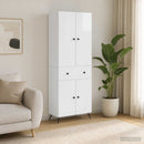 2 pcs Hvid højglans