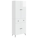 2 pcs Hvid højglans