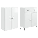 2 pcs Hvid højglans