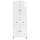 2 pcs Hvid højglans
