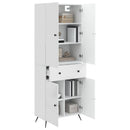 2 pcs Hvid højglans