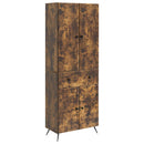 Skab Sæt 2 stk. Røget eg 66 x 34.5 x 90 cm Konstrueret træ