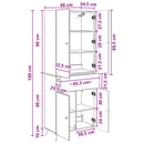 2 pcs Røget eg