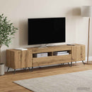 LED TV-skab BREDA 3 stk. Artisan-eg Konstrueret træ