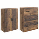 Skab Sæt 2 pcs Gammelt træ 66 x 34,5 x 87 cm Konstrueret træ