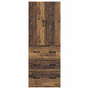 Skab Sæt 2 pcs Gammelt træ 66 x 34,5 x 87 cm Konstrueret træ