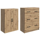 Skab Sæt 2 stk. 66 x 34,5 x 87 cm Konstrueret træ Artisan-eg