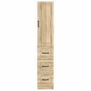 Skab Sæt 2 pcs Sonoma-eg 33 x 34,5 x 87 cm Konstrueret træ
