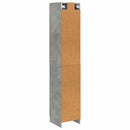 Skab Sæt 2 pcs Betongrå 33 x 34,5 x 87 cm Konstrueret træ