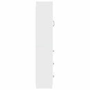 Skab Sæt 2 pcs Hvid højglans 33 x 34,5 x 87 cm Konstrueret træ