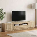 LED TV-skab UTRECHT 3 stk. Sonoma-eg Konstrueret træ