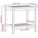 Sidebord Olie Naturlig 50 x 35 x 45 cm Massivt Akacietræ