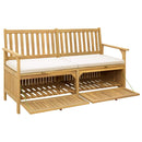 Opbevaringsbænk 2 -Seater 148 x 63 x 84 cm Rektangulær