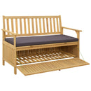 Opbevaringsbænk 2 -Seater 120 x 63 x 84 cm Rektangulær