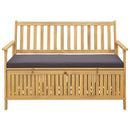 Opbevaringsbænk 2 -Seater 120 x 63 x 84 cm Rektangulær