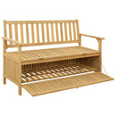 Opbevaringsbænk 2 -Seater 120 x 63 x 84 cm Massiv akacie