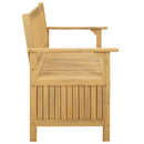 Opbevaringsbænk 2 -Seater 120 x 63 x 84 cm Massiv akacie