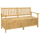 Opbevaringsbænk 2 -Seater 148 x 63 x 84 cm Massiv akacie