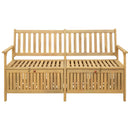 Opbevaringsbænk 2 -Seater 148 x 63 x 84 cm Massiv akacie