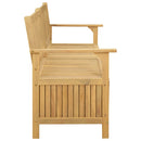 Opbevaringsbænk 2 -Seater 148 x 63 x 84 cm Massiv akacie