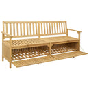 Opbevaringsbænk 2 -Seater 170 x 63 x 84 cm Massiv akacie