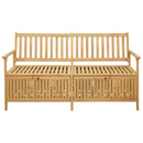 Opbevaringsbænk 2 -Seater 170 x 63 x 84 cm Massiv akacie