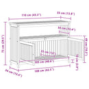 Have Konsol Bord Lys akacie 110 x 35 x 75 cm Massivt Akacietræ