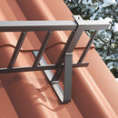 Snebeskyttelse Støtte 6 pcs Antracit 29,5 x 3 x 34,5 cm Stål