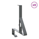 Snebeskyttelse Støtte 12 pcs Antracit 29,5 x 3 x 34,5 cm Stål
