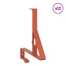 Snebeskyttelse Støtte 12 pcs Rød 29,5 x 3 x 34,5 cm Stål