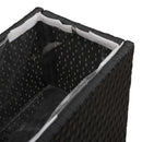 Høj Plantekrukke Sort 55 x 22 x 70 cm polyrattan