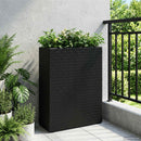 Høj Plantekrukke Sort 55 x 22 x 70 cm polyrattan