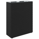 Høj Plantekrukke Sort 55 x 22 x 70 cm polyrattan