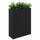 Høj Plantekrukke Sort 55 x 22 x 70 cm polyrattan