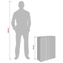 Høj Plantekrukke Sort 55 x 22 x 70 cm polyrattan
