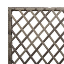 Havekrukke med trellis Grå 35 x 30 x 135 cm polyrattan