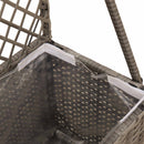 Havekrukke med trellis Grå 35 x 30 x 135 cm polyrattan