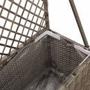 Havekrukke med trellis Grå 70 x 30 x 135 cm polyrattan