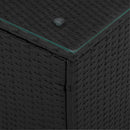 Sidebord Sort 35 x 35 x 50 cm polyrattan