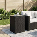 Sidebord Sort 35 x 35 x 50 cm polyrattan