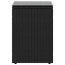 Sidebord Sort 35 x 35 x 50 cm polyrattan