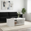 Sofabord Hvid 90 x 50 x 33 cm Konstrueret træ