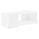 Sofabord Hvid 90 x 50 x 33 cm Konstrueret træ