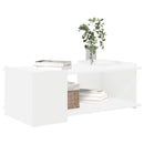 Sofabord Hvid 90 x 50 x 33 cm Konstrueret træ